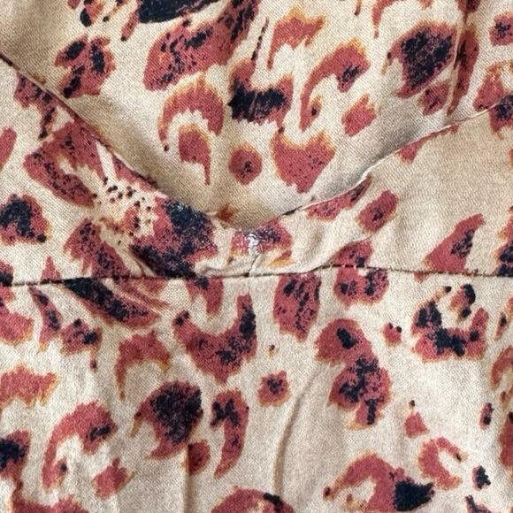 Free People Show Stopper Midi Dress in Leo Combo Size Large - Picture 11 of 12